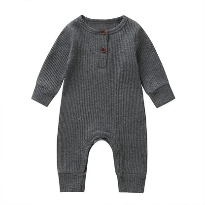 Bubebaby BabyLove Cotton Overall Playsuit with snap buttons along the legs for easy diaper changes. Made from breathable, high-quality cotton for maximum comfort