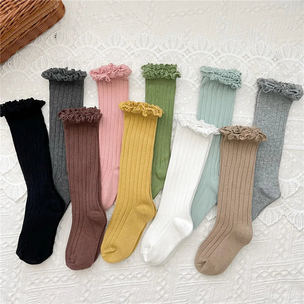 Bubebaby Babylove High-quality cotton children's socks for spring and autumn, solid pattern, true to size, available for ages 0 to 12 years. Each package includes one pair of socks. A must-have for any child’s wardrobe