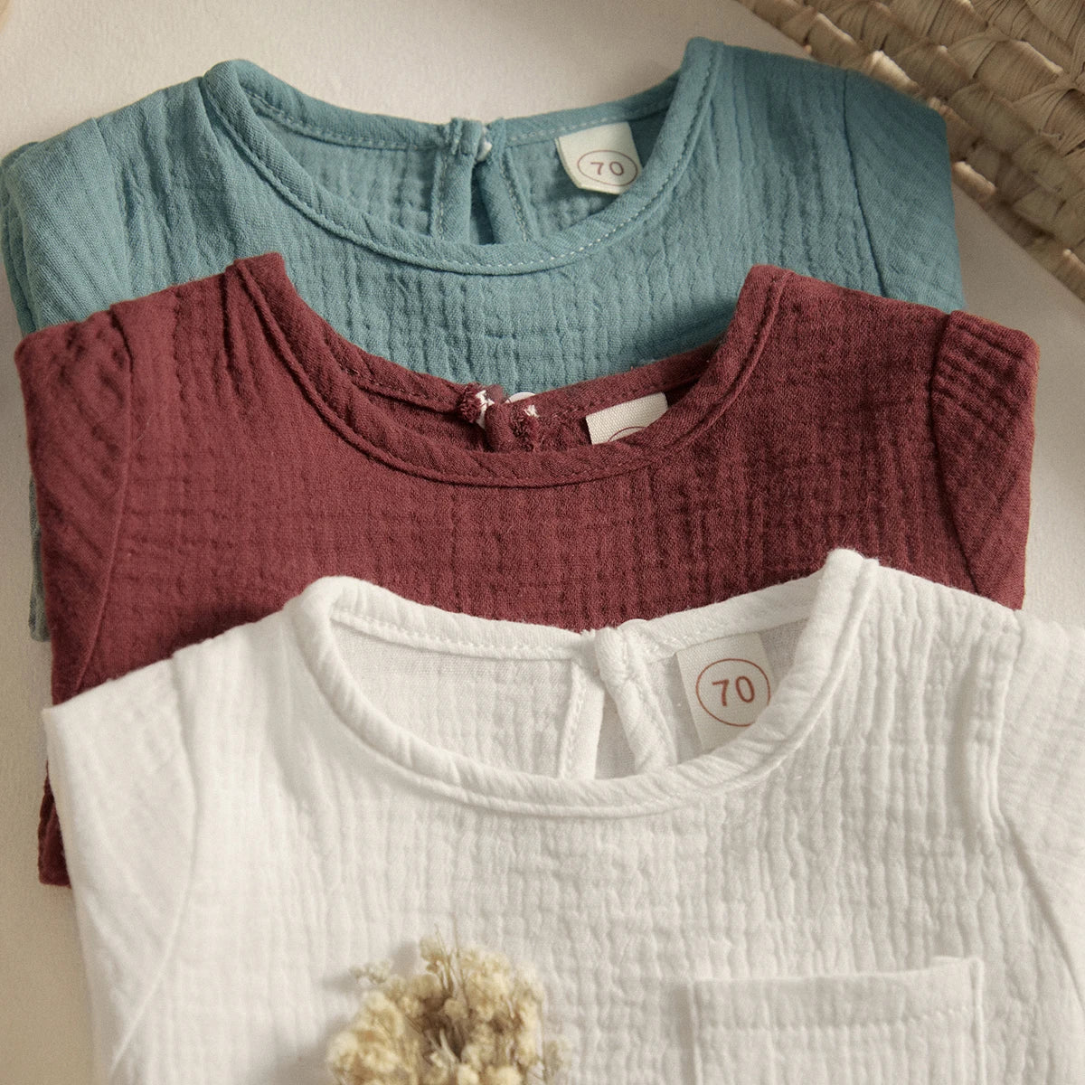 Shop our Stylish and comfortable outfits from Bubebaby, designed for children aged 0-6 years. Perfect for summer, these unisex sets are made from high-quality cotton linen and polyester, ensuring breathability and comfort. Features include a classic O-neck collar, regular short sleeves, and a pullover closure.
