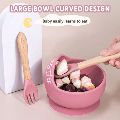 BabyLove Silicone Feeding Set at BubeBaby, perfect for babies aged 3-6 years. This 10-piece set includes solid-patterned storage boxes  made from high-quality, latex-free, nitrosamine-free, phthalate-free, BPA-free, and PVC-free silicone. Safe, durable, and ideal for food storage