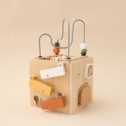 Montessori Multifunctional Forest Adventure Play Set With Gears and Shapes
