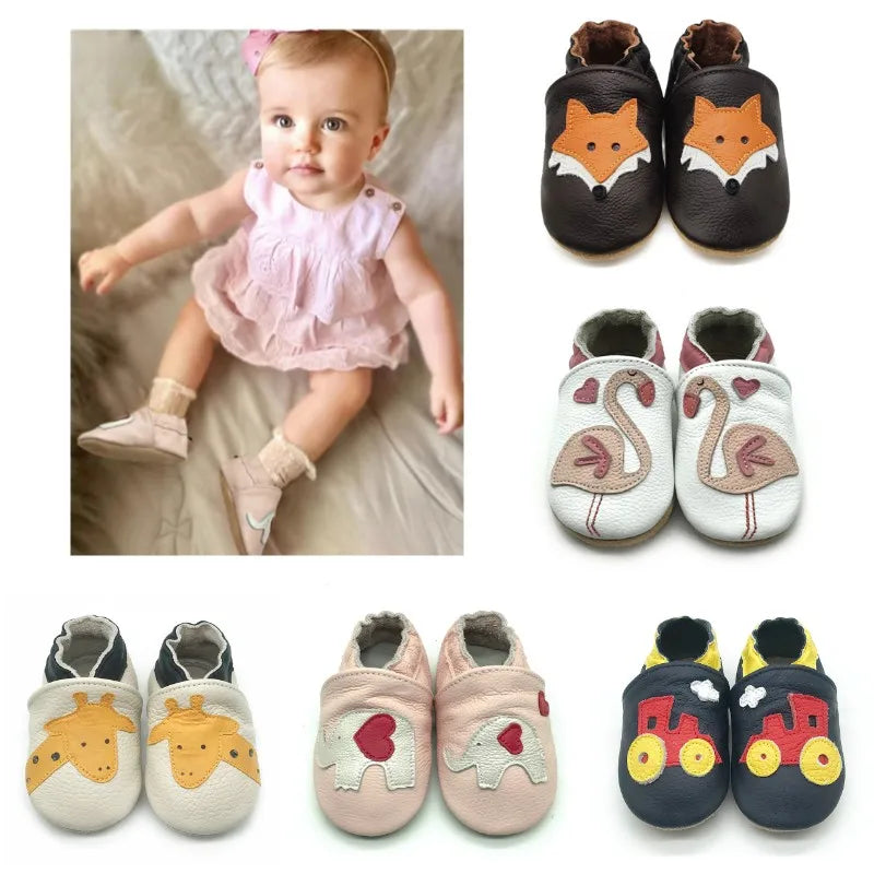 Bubebaby BabyLove Cow Leather First Walker Booties, featuring a classic design with a comfortable fit for early walkers. The booties are equipped with a flexible sole to support baby’s first steps. They come in a versatile colors, making them a stylish and practical choice for little ones