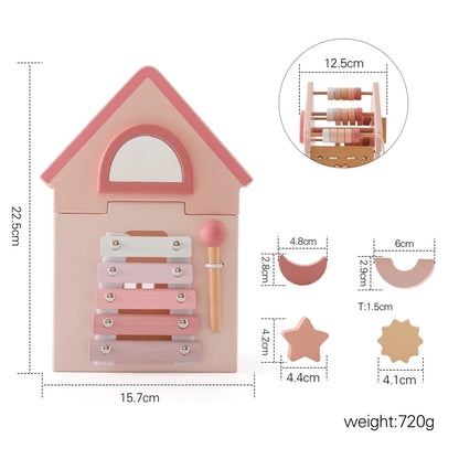 Explore our BabyLove Europe-certified (CE) Montessori Wooden Toys for children aged 3-6 years at Bubebaby. This multifunctional, five-in-one educational toy is designed to enhance hand-eye coordination, fine motor skills, logical thinking, and spatial imagination. Available for both direct sales and wholesale.