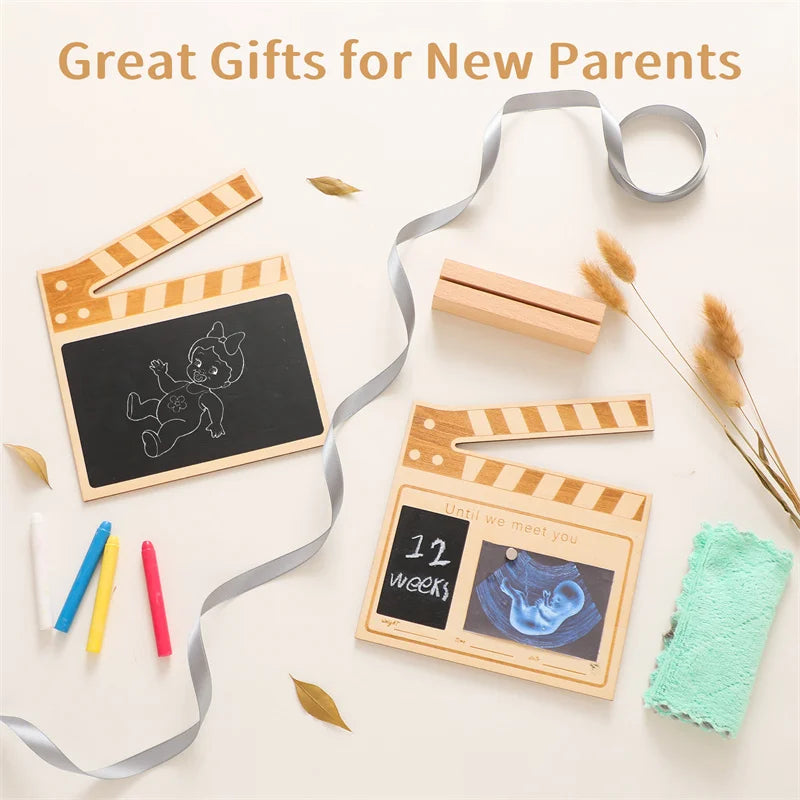 Wooden Chalkboard Milestone Memory Board