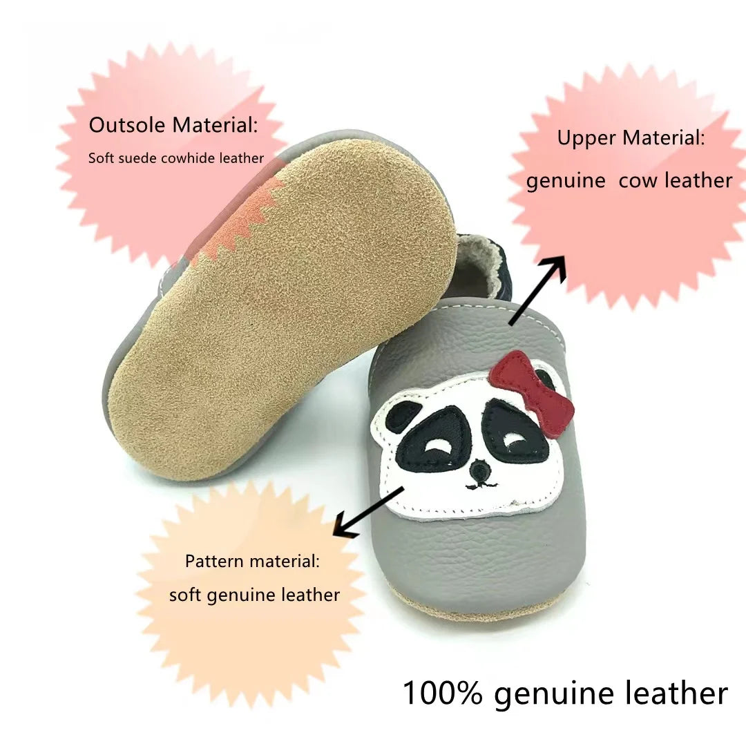 Bubebaby BabyLove Cow Leather First Walker Booties, featuring a classic design with a comfortable fit for early walkers. The booties are equipped with a flexible sole to support baby’s first steps. They come in a versatile colors, making them a stylish and practical choice for little ones
