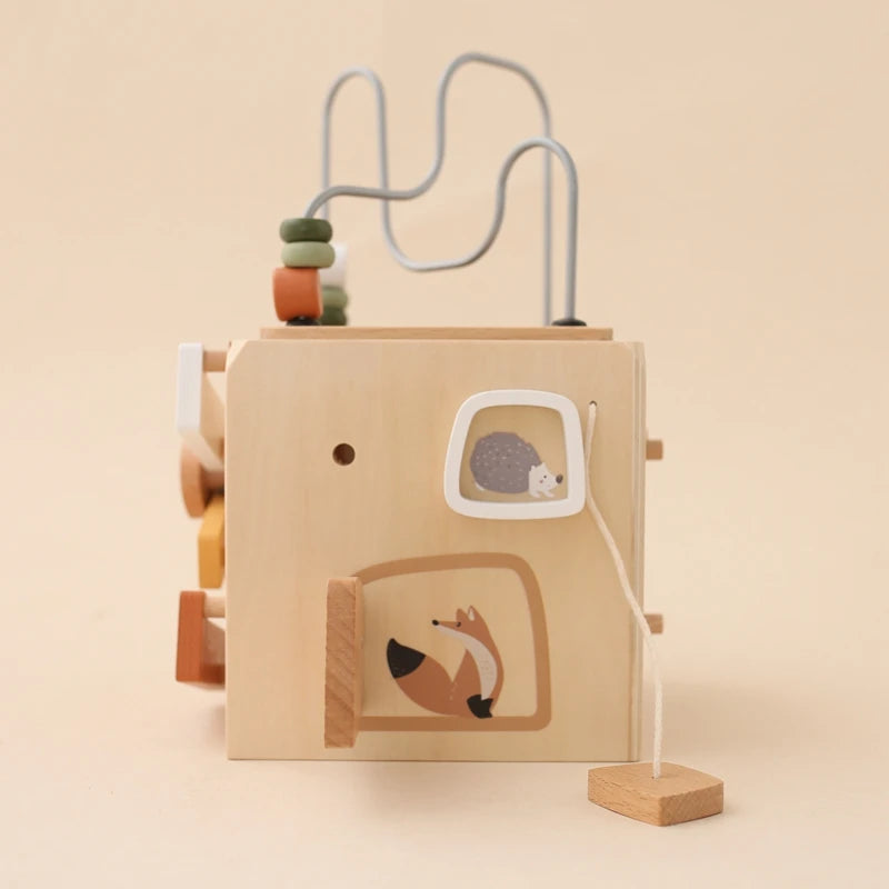 Montessori Multifunctional Forest Adventure Play Set With Gears and Shapes
