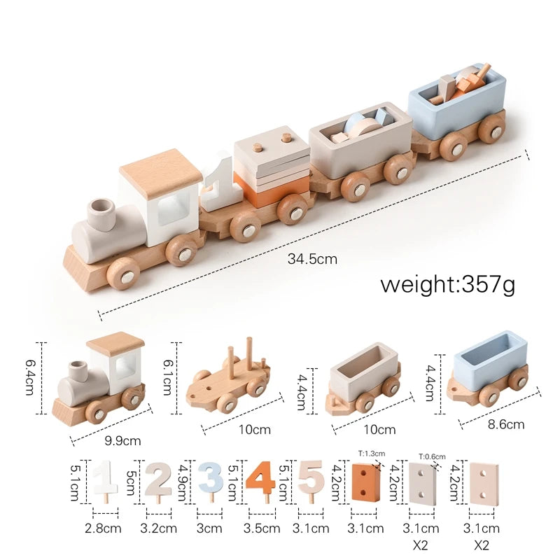 American Montessori International Wooden Train