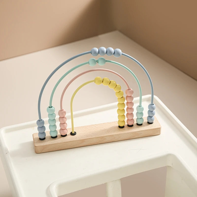 Montessori BabyLove Arithmetic Calculation Rainbow: A Europe CE certified educational toy in vibrant colors, gift-boxed, chemical-free, and suitable for all ages