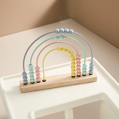 Montessori BabyLove Arithmetic Calculation Rainbow: A Europe CE certified educational toy in vibrant colors, gift-boxed, chemical-free, and suitable for all ages