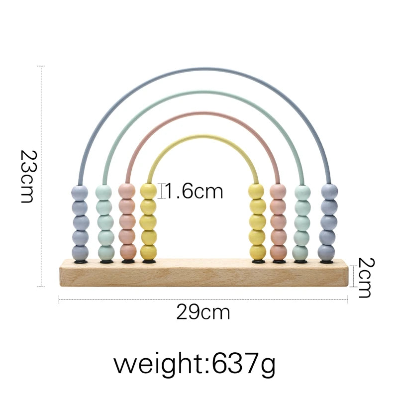 Montessori BabyLove Arithmetic Calculation Rainbow: A Europe CE certified educational toy in vibrant colors, gift-boxed, chemical-free, and suitable for all ages
