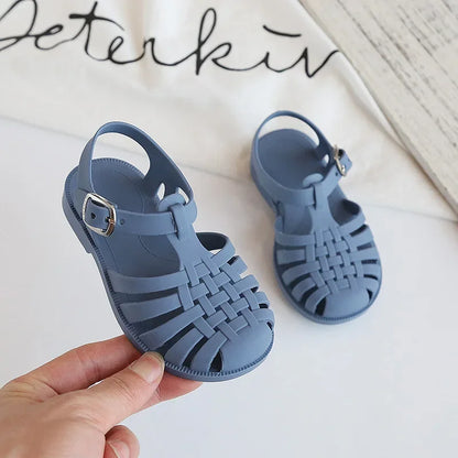 BabyLove Silicone Jelly Sandal at BubeBaby. These sandals feature a plastic outsole for durability and are designed with quick-dry, breathable, and anti-slippery features. Available in lengths of 10cm, 10.5cm, and 11cm, perfect for active little feet. Shop now for comfort and style