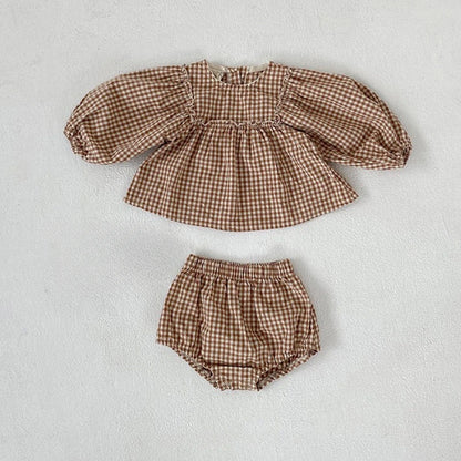 A boho inspired festive 2 piece matching set from Bubebaby BabyLove, featuring tranquil calming colors suitable for babies perfect for holiday celebrations