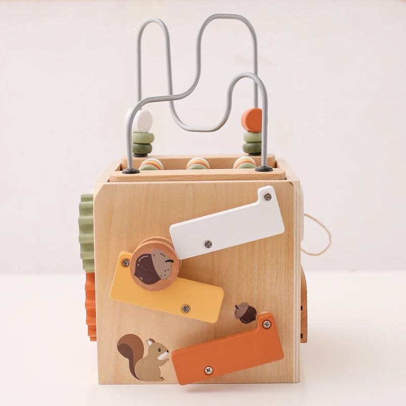 Montessori Multifunctional Forest Adventure Play Set With Gears and Shapes
