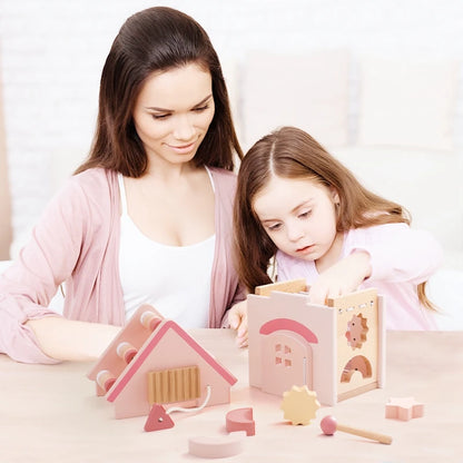 Explore our BabyLove Europe-certified (CE) Montessori Wooden Toys for children aged 3-6 years at Bubebaby. This multifunctional, five-in-one educational toy is designed to enhance hand-eye coordination, fine motor skills, logical thinking, and spatial imagination. Available for both direct sales and wholesale.