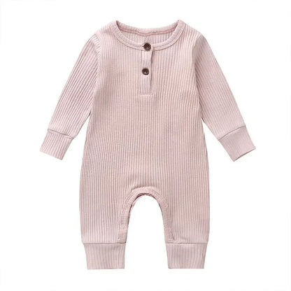 Bubebaby BabyLove Cotton Overall Playsuit with snap buttons along the legs for easy diaper changes. Made from breathable, high-quality cotton for maximum comfort