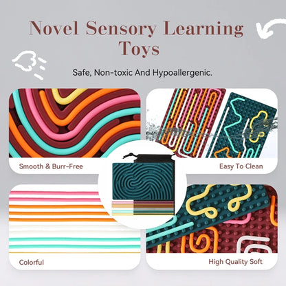 Discover the Bubebaby Babylove Montessori Sensory Board, designed for infants aged 0-3 years. Crafted from safe, high-quality silicone, this engaging sensory board allows little ones to explore shapes and images, fostering creativity and development. CE certified for safety, it’s the perfect addition to your child’s playtime. Shop now for a fun and educational experience