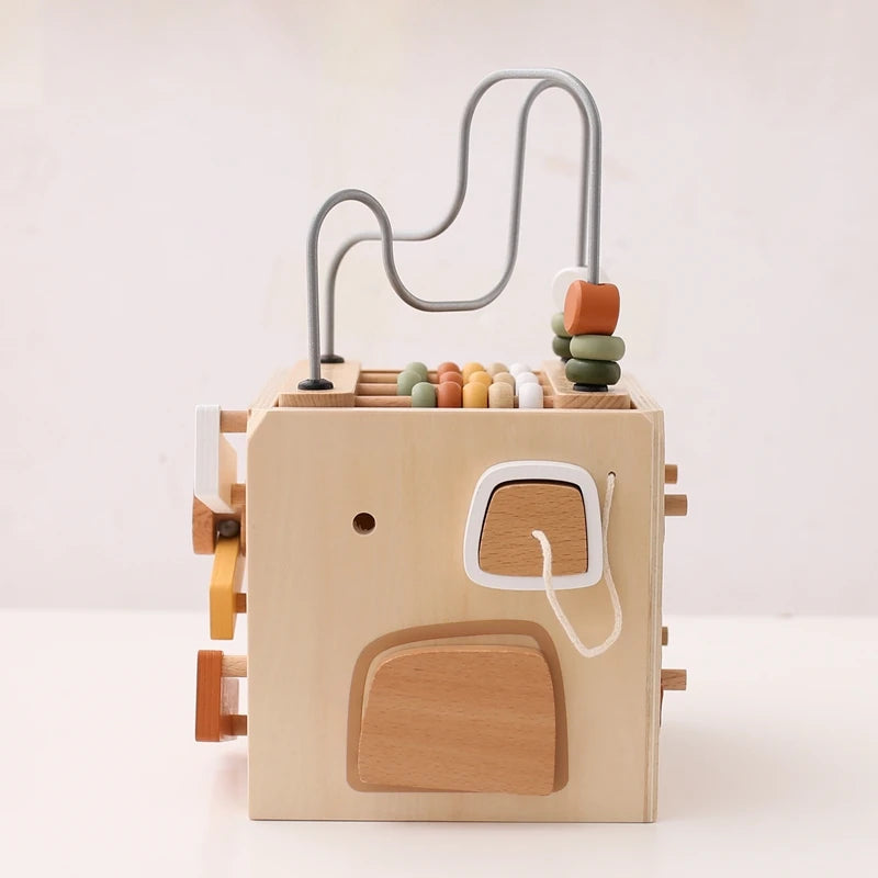 Montessori Multifunctional Forest Adventure Play Set With Gears and Shapes