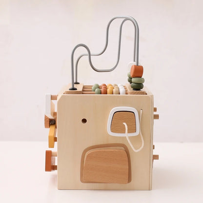 Montessori Multifunctional Forest Adventure Play Set With Gears and Shapes