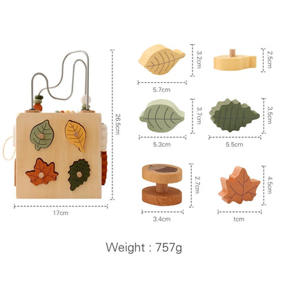 Montessori Multifunctional Forest Adventure Play Set With Gears and Shapes