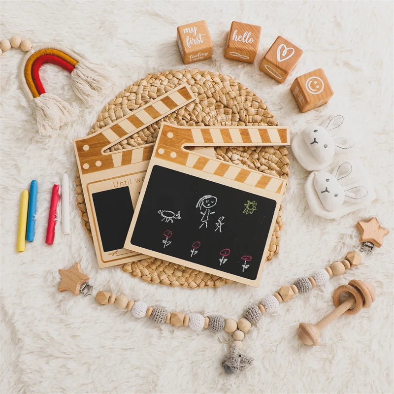Wooden Chalkboard Milestone Memory Board