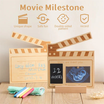 Wooden Chalkboard Milestone Memory Board