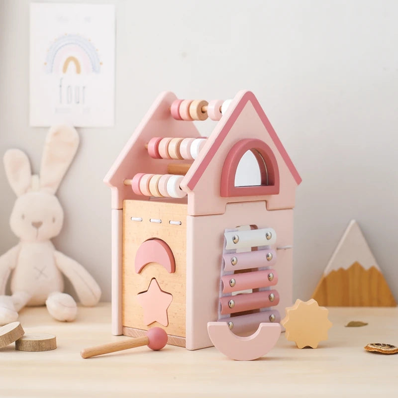 Explore our BabyLove Europe-certified (CE) Montessori Wooden Toys for children aged 3-6 years at Bubebaby. This multifunctional, five-in-one educational toy is designed to enhance hand-eye coordination, fine motor skills, logical thinking, and spatial imagination. Available for both direct sales and wholesale.