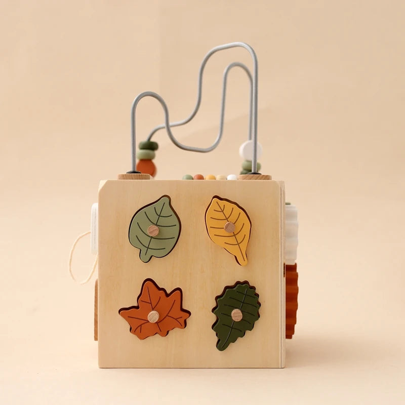 Montessori Multifunctional Forest Adventure Play Set With Gears and Shapes