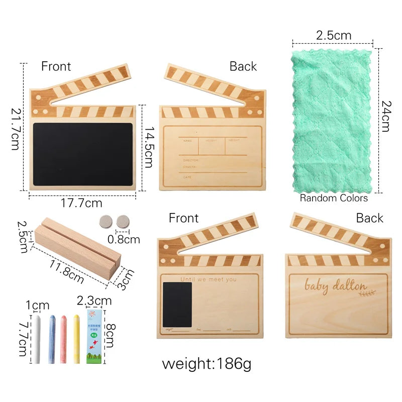 Wooden Chalkboard Milestone Memory Board