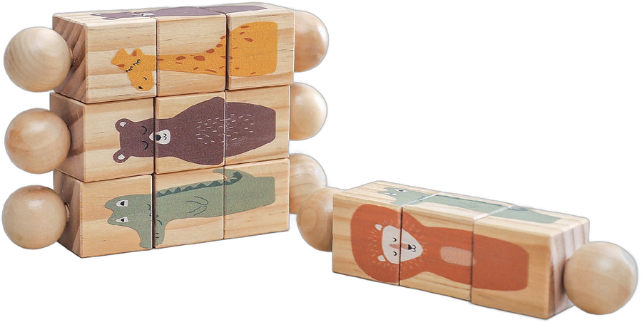 Wooden Rotating Matching Puzzle